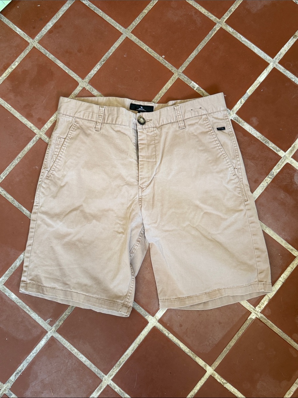 Rip curl Men's Beige Chino Shorts Size 32